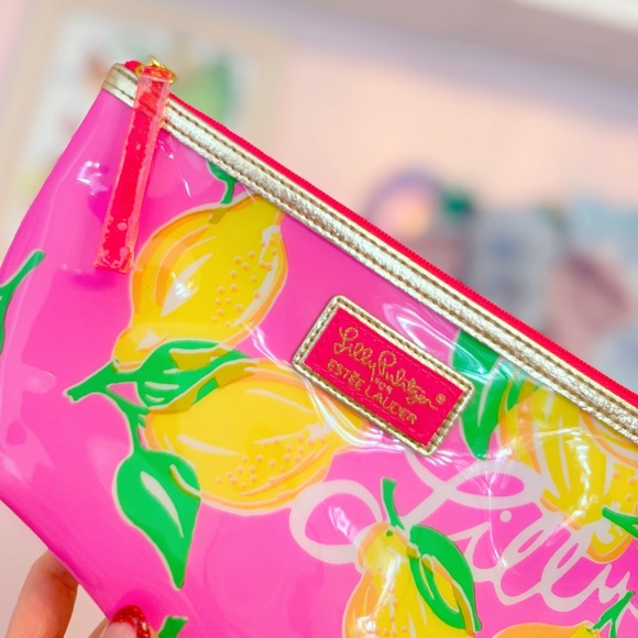 Lilly Pulitzer for Estée Lauder Pink Lemon Travel Pouch 🍋💕 - Picture 2 of 4